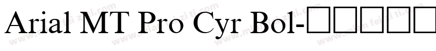Arial MT Pro Cyr Bol字体转换
